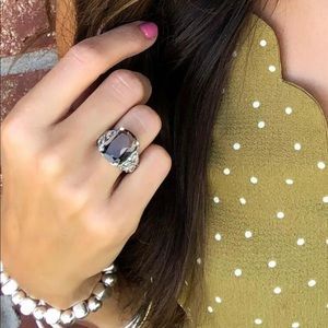 .925 Sterling Silver Smoky Quartz Stone Ring - Size 9 - New never worn - $75